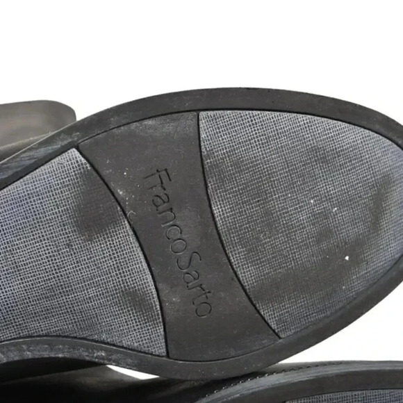 Franco Sarto Leather Knee High Boot  Tall Black Size 6.5 - Picture 12 of 16